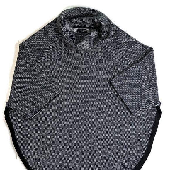 Adrienne Vittadini Women’s Size X-1X Pullover Poncho Knit Sweater 50% Wool - Picture 1 of 10